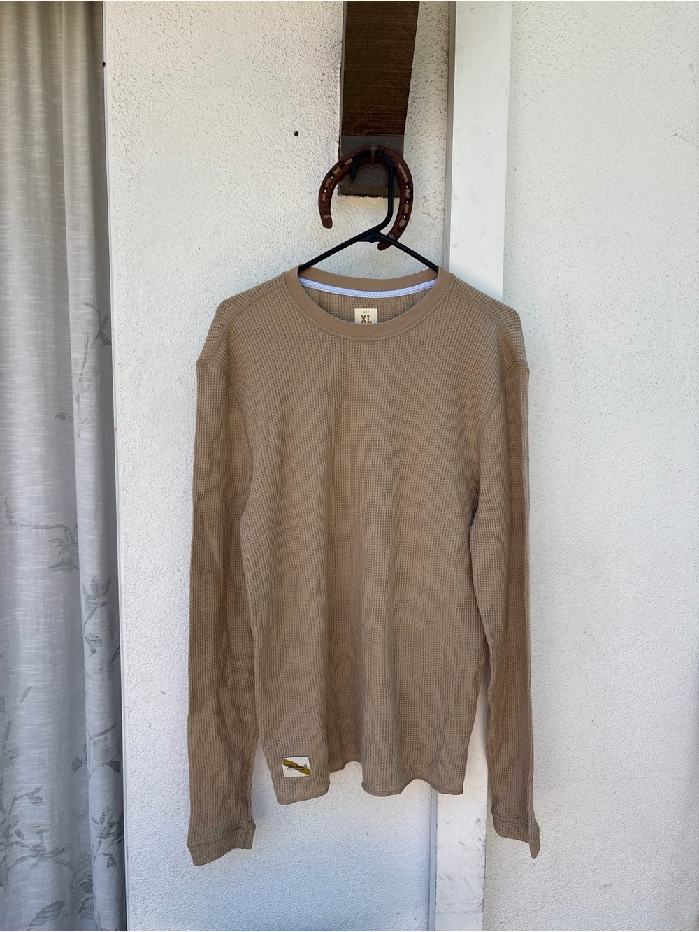 Men's Tracksmith Fells Waffle Knit Merino Wool Longsleeve (XL)